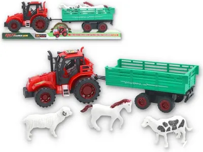 Obrázek produktu pro Traktor s přívěsem a zvířátky - (K72132)