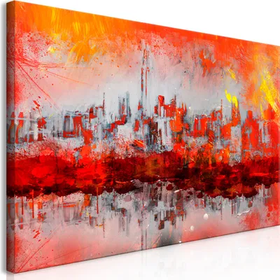Immagine prodotto di Murale Mega XXXL Astratto 250x125 cm Stampa d'arte formato XXL in un unico pezzo per il montaggio di quadri su tela quadri moderni decorazione murale fai da te decorazione piatta città New York City a-A-0663-ak-e
