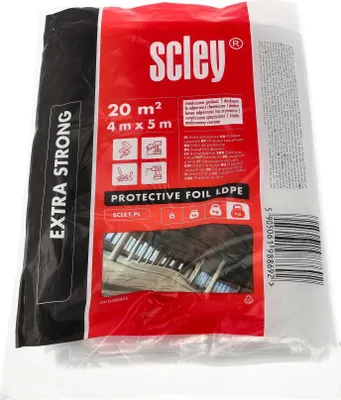 Produktbild von Scley Extra Starke LDPE-Schutzfolie (4 x 5 m)