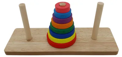 Image de Jeu d'empilage Jouets en bois Empiler & trier Planche Jouets éducatifs pour jeunes enfants