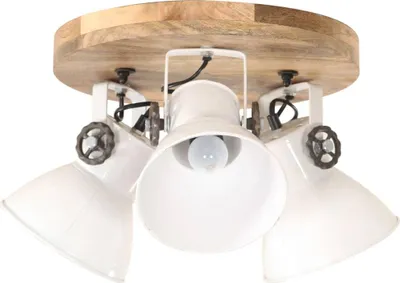 Produktbild von vidaXL Deckenlampe Industriestil 25 W Weiß 42x27 cm E27