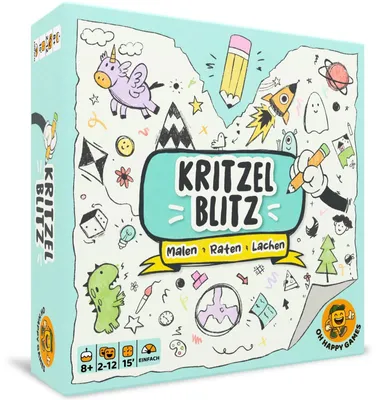 Produktbild von Kritzelblitz Zeichenspiel und Partyspiel 2-12 Spieler ab 8 Jahren