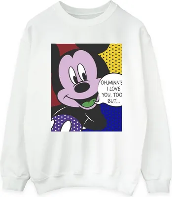 Produktbild von Disney - "Oh" Sweatshirt für Damen BI29109 (XXL) (Weiß)
