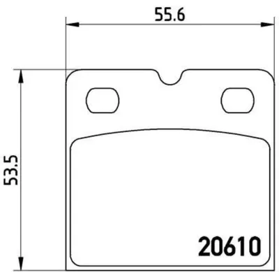 Produktbild von Bremsbelagsatz Scheibenfeststellbremse 9 mm BREMBO für u.a. TESLA MODEL