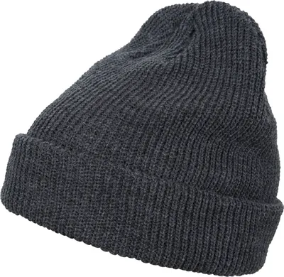 Produktbild von FLEXFIT 1545K | Long Knit Beanie - Extra lange Form zum Umschlagen - Farbe: Dark Grey - Größe: One Size
