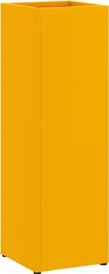 Produktbild von vidaXL Regenschirmständer mit Speicher Senf 15,5 x 15,5 x 49 cm Stahl