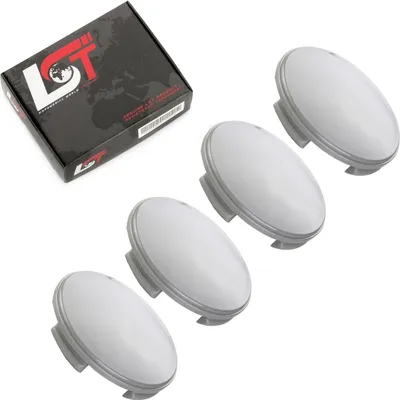 Produktbild von 4x Radnabenkappe Nabendeckel Felgendeckel Grau gewölbt ø 60mm für SEAT SKODA VW