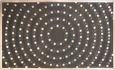 Image de 45 x 75 cm Paillasson en caoutchouc Spirála  - pour l'extérieur et l'intérieur