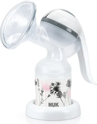 Produktbild von NUK Jolie Handmilchpumpe, mit weichem Silikonkissen und ergonomischem Pumphebel, hohe Abpumpleistung, BPA frei, 1 Stück (1er Pack)