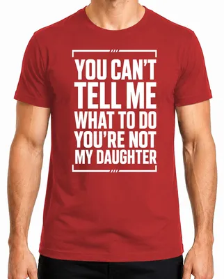 Productafbeelding van Je kunt me niet vertellen wat ik moet doen. Je bent niet mijn baas. Sarcasme heren T-shirt, rood, XXL