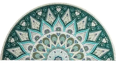 Obrázok produktu pre Omgoods – Protiskĺzacia PVC podložka na zachytávanie nečistôt, polkruhová, 40 x 80 cm