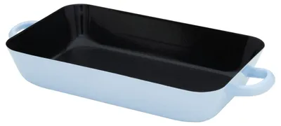 Zdjęcie produktu dla Riess patelnia 33/22cm emalia do pieczenia niebieska