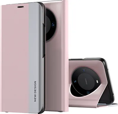 Obrázek produktu pro KoženéPolyuretanmagnetické flipové pouzdro pro Huawei Mate 60, růžové