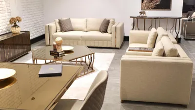 Produktbild von Wohnzimmer Set Sofa Zweisitzer Modern Sofa Dreisitzer Polster Möbel Couchtisch