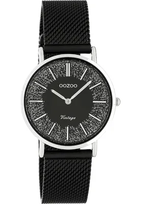 Produktbild von Oozoo Damen Edelstahlarmband Uhr Vintage Series schwarz C20141 Analog Quarzuhr UOC20141