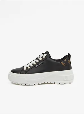 Image de Chaussures de sport à plateforme noires Guess Eladie 2 pour femmes