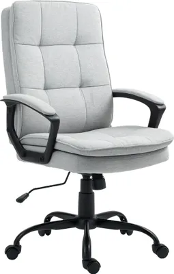 Produktbild von HOMCOM Bürostuhl Ergonomischer Schreibtischstuhl mit Wippfunktion Grau
