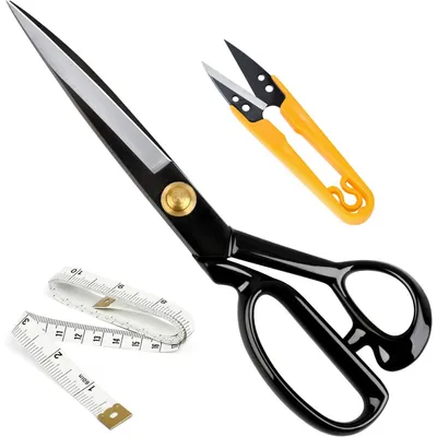 Produktbild von Stoffschere 25,4 cm Professionelle Nähschere mit scharfen Klingen Robuste Lederschere Textilschere zum Schneiden von Stoffen