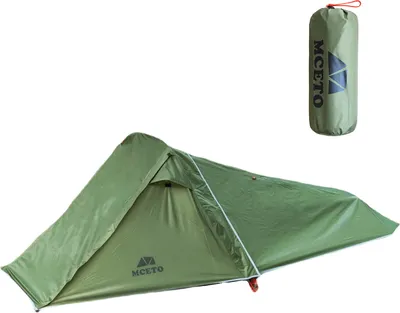 Obrázek produktu pro Dvouvrstvý stan pro 2 osoby, lehký kempinkový stan s hliníkovou tyčí Army green