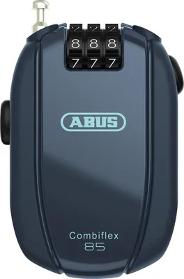 Produktbild von ABUS Kabelschloss Combiflex – Schloss zur Sicherung von Skiern, Helm, Kinderwagen und Gepäck – Break 85 – 85 cm lang – 1,5 mm stark – mit Zahlencode – Blau