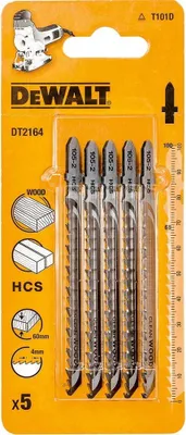Produktbild von DEWALT Stichsaegeblatt HCS Holz <60mm 5Stk