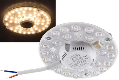 Obrázok produktu pre LED kruhový modul pre stropné svietidlá 12W Ø125 1080 lumenov 230V teplá biela