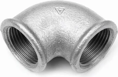 Produktbild von Gewindefitting Winkel 90° IG  DVGW Temperguss verzinkt Fitting Gewinde Temperguß Fittinge (1")