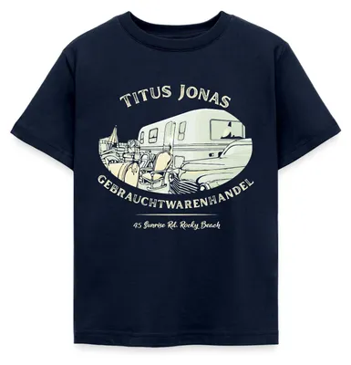 Produktbild von Spreadshirt Die Drei Fragezeichen warenhandel Kinder T-Shirt, 98/104 (3-4 Jahre), Navy