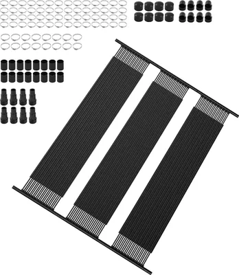 Obrázek produktu pro SucceBuy sada 4 solárních panelů solární kolektor ohřev bazénu solární ohřev 1235x3100 mm