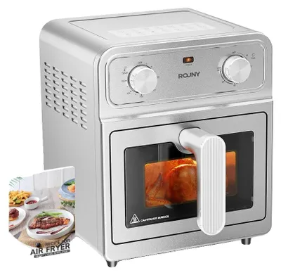 Produktbild von Heißluftfritteuse, 6,5 l Kapazität, Dual-Heiztechnologie, Hellgrau, EU