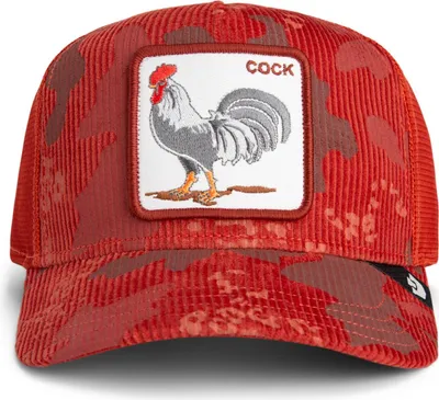 Zdjęcie produktu dla Czapka z daszkiem Goorin Bros. Rooster Camo Trucker Cap – SOLAR – Rust