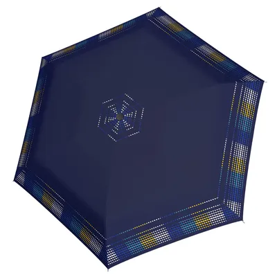 Immagine prodotto di doppler ombrello tascabile ombrello Fiber Havanna Afterglow Blue Opal