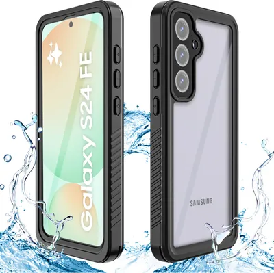 Image de Étui étanche pour Samsung Galaxy S24 FE Protection complète en extérieur e IP68 Étui complet sous l'eau Noir