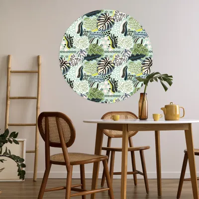 Produktbild von MuchoWow® - Tapetenkreis - Wandbild rund - Schlafzimmerdekoration - Wanddeko - runde Tapete - Kunst für zu Hause