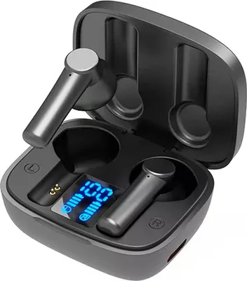 Imagen del producto de Auriculares inalámbricos con Wi-Fi y Bluetooth 5.0, compatibles con smartphones, dispositivos iOS, ordenadores y computadoras de escritorio
