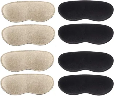 Produktbild von 4 Paar Fersenpolster für Damen und Herren, Fersenkissen für zu große Schuhe, selbstklebende Fersenpolster für lockere Schuhe – Linderung von Fersenschmerzen, Ballenzehen, Hornhaut und Blasen