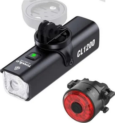 Obrázok produktu pre Súprava na montáž: predné svetlo CL1200 + zadné svetlo TL03