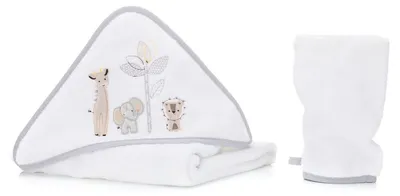 Image de Fillikid, lot de 2 serviettes de bain à capuche : serviette de bain et