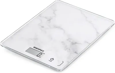 Produktbild von Digitale Küchenwaage 5kg mit Marmormuster, LCD Display, 1g Genauigkeit, Tara Funktion, Sensor Touch, Elektronische Waage, Marmor