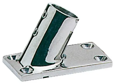 Obrázok produktu pre Držiak zábradlia, obdĺžnikový AISI316 60° 25 mm , 1 kus