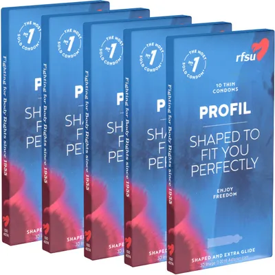 Produktbild von RFSU Profil Sparpack: 50 Premium Kondome mit Spezialpassform, 53mm