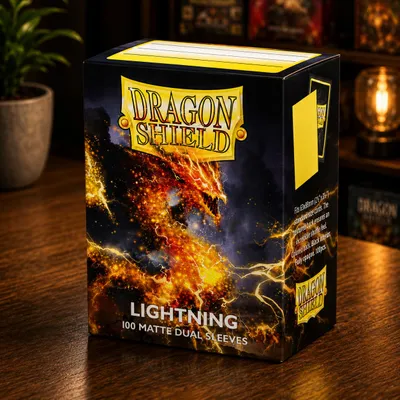 Obrázok produktu pre Dragon Shield Lightning, puzdro na karty, Žltá, 100 kusov, productTiles.product.images.aiGenerated