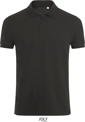 Produktbild von SOLs 01708 | Herren Phoenix Polo / Gekämmte, ringgesponnene Baumwolle - Farbe: Charcoal Melange - Größe: L