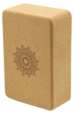Productafbeelding van Yogablok van natuurlijk kurk - 22,5 x 14,5 x 7,5 cm
