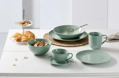 Produktbild von Speiseteller 27cm 6er Set Levi grün