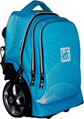 Immagine prodotto di Krf Valigia scuola su ruote Blu Blu Taglia unica