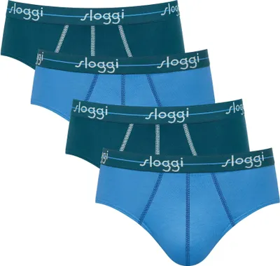 Produktbild von Sloggi Herren Slips 4er Pack - Start midi C4P box, Baumwolle Blau M