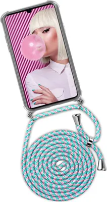 Produktbild von TWIST-Case + TWIST-Cord für Huawei P Smart (2019), Farbe:Bubblegum (Silber)