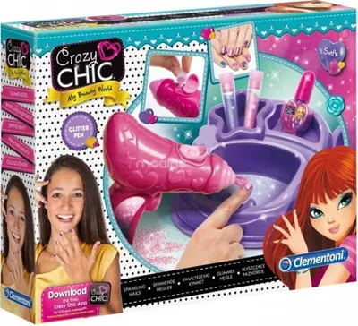Zdjęcie produktu dla Clementoni Crazy Chic 78291, Zestaw do zdobienia paznokci dla dzieci, 6 lat(a)