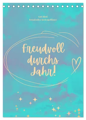 Produktbild von Freudvoll durchs Jahr! (Tischkalender 2027 DIN A5 hoch), CALVENDO Monatskalender